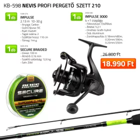 Nevis Profesionální přívlačový set s prutem 2,10m