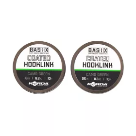   Korda Basix Coated Hooklink Potažený návazcový materiál 25lb 10m
