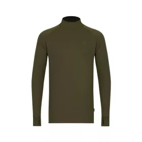   Korda Mock Neck Thermal LS Shirt Dark Olive Hosszú Ujjú Thermo Aláöltözet S