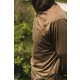 Korda Dark Khaki UPF Hooded Top Tričko s dlouhým rukávem UV S