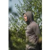 Korda Charcoal UPF Hooded Top Dlouhý Rukáv UV Tričko S