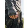 Korda Charcoal UPF Hooded Top Dlouhý Rukáv UV Tričko S