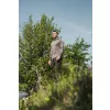 Korda Charcoal UPF Hooded Top Dlouhý Rukáv UV Tričko S