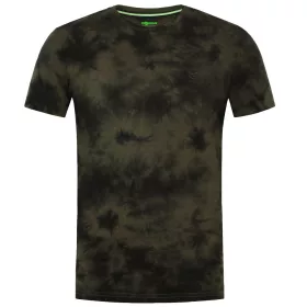 Korda Tie Dye tmavě olivové tričko S