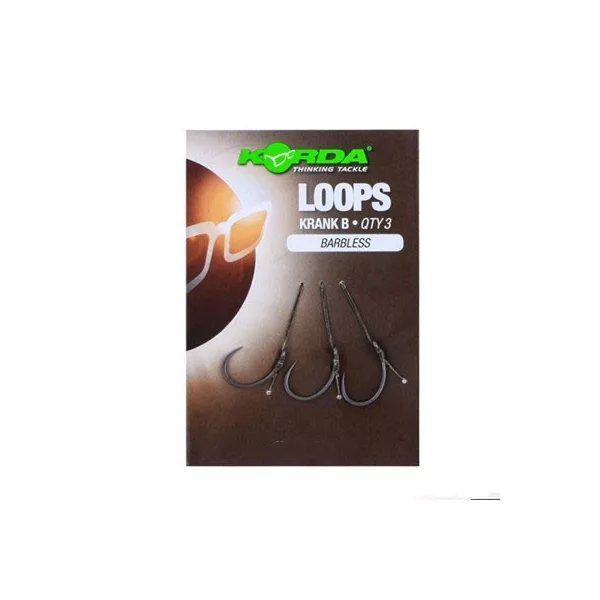 Korda Loop Rigs Size 4B DF Wide Gape 18lb - předvázaný návazec na boilies