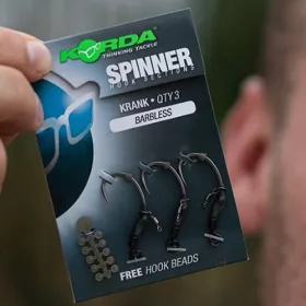   Korda Spinner Hook Sections Krank 4 Háček s očkem, bez protihrotu 3ks