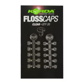 Korda Floss Caps Clear - zarážka na boilies