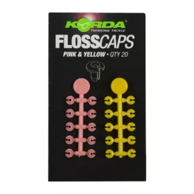 Korda Floss Caps Pink/Yellow - zarážka na boilies