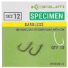 Háček Korum Xpert Specimen - Barbless (size 12) Feeder
