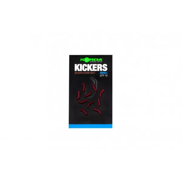Korda Otočný háček Kickers -Bloodworm Red - Small (10ks/balení)