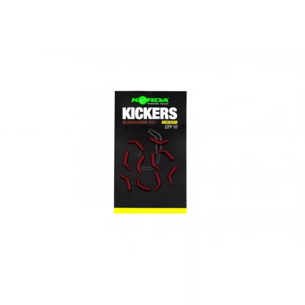 Korda Otočný háček Kickers -Bloodworm Red - Medium (10ks/balení)