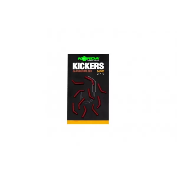 KORDA KICKERS LARGE BLOODWORM RED otočný háček 10ks/balení