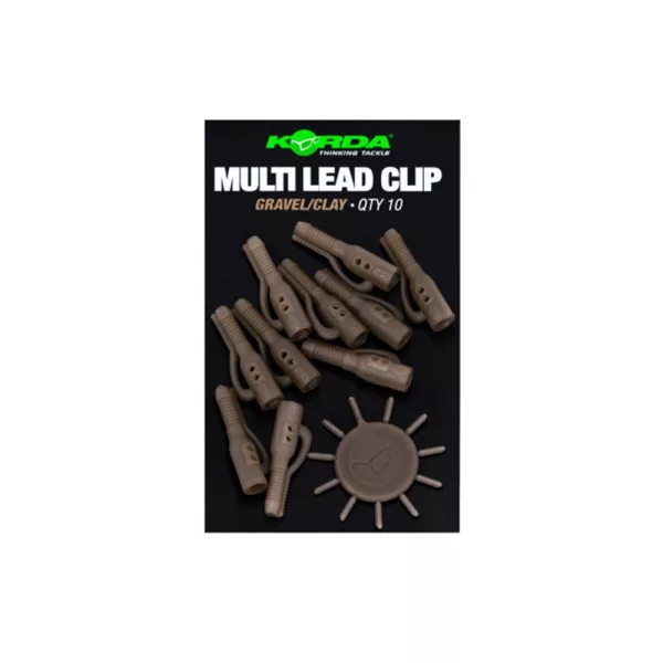 Korda Lead Clip Pin Gravel/Clay Multi Lead Clip Olůvkový klip 10ks