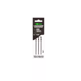   Korda Kable Leadcore Leader Ring Swivel Weed Bojlová Montáž 50cm 3ks