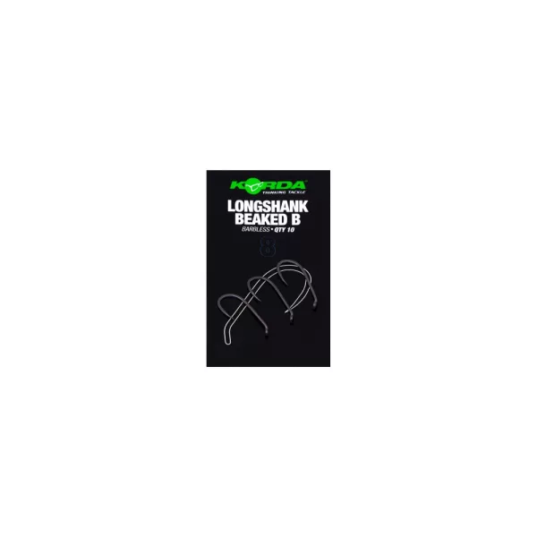 Korda Longshank Beaked 8 Očkový, Bezprotihrotový kaprový háček 10ks