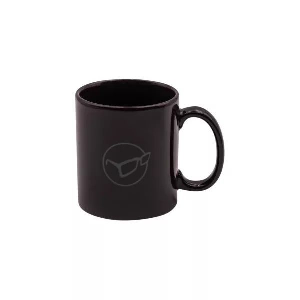 Korda - Mug Glasses Logo Black - hrnek s logem brýlí černé barvy