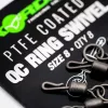 Korda PTFE QC Ring Swivel Velikost 8 Rychloobrátlík 8ks