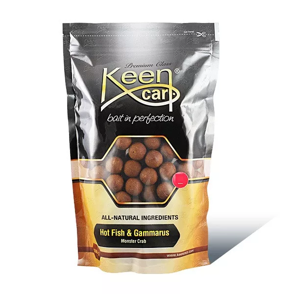 Keen Carp Hot Fish&Gammarus - Monster Crab 24mm - Boilie s příchutí mořského kraba