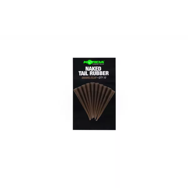 Korda Naked Tail Rubber Gravel/Clay Silikonové pouzdro 10ks