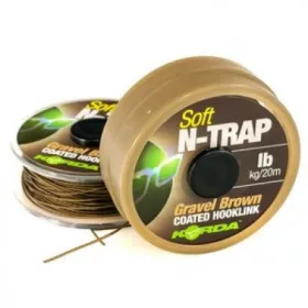   Korda N-Trap Soft 30lb Gravel Brown  - návazcová šňůra na boilies