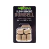 Korda Slow Sinking Dumbell Banoffee Imitace nástrahy 12mm 8 ks