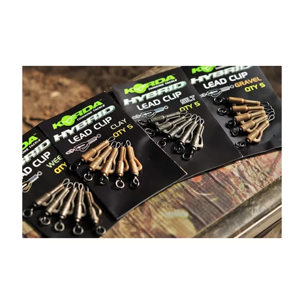 Korda QC Hybrid Lead Clip Gravel/Clay - klip na olovo