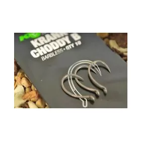   Korda Krank Chod Barbless 6 S očkem, Bezprotihrotý Háček 10ks