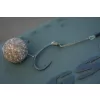 Korda Loop Rigs Klor 2 Háček s očkem, protihrotem a pleteným návazcem 50lb 3ks
