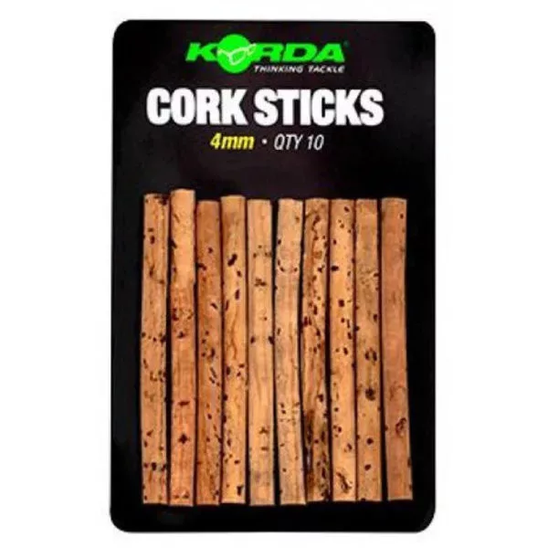 Korda Cork Sticks 4mm Korkové tyčinky 10ks