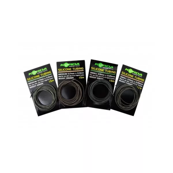 Korda Silicone Tube 0,5mm - Green - silikonová bužírka, smršťovací bužírka