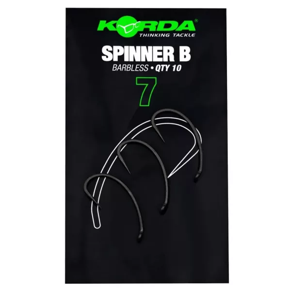 Korda Spinner B 7 háček na boilies s očkem a protihrotem 10ks
