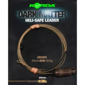   Korda - Dark Matter Leader Heli Safe Gravel 40lb 50cm štěrkový helikoptérový návazec