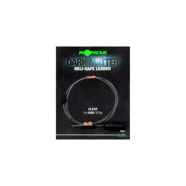 Korda - Dark Matter Leader Heli Safe Clear 40lb 1m průhledný helikoptérový návazec