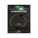 Korda Dark Matter Leader QC Hybrid Clip Gravel Průhledný 50cm 40lb Předvázaná Boilies Montáž