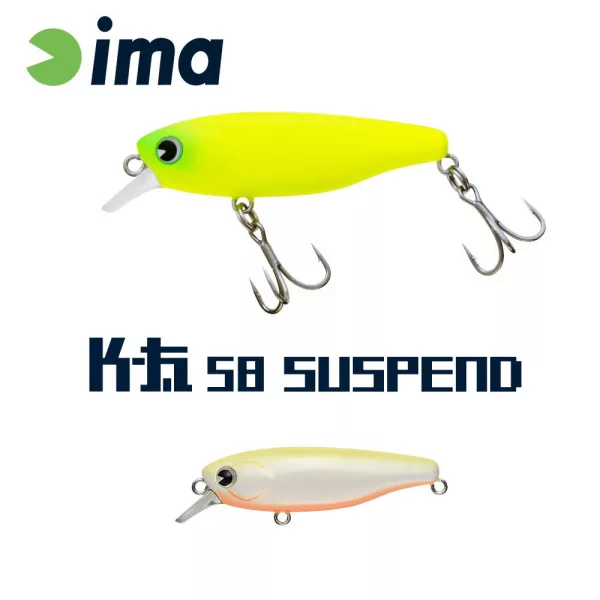 Ima K-Fat 58 Suspend 5,8cm 8gr 002 Chart Back Pearl Wobler