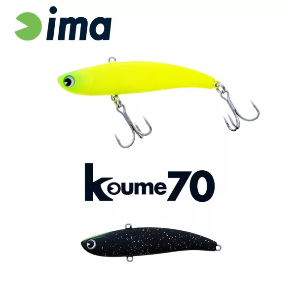 Ima Koume Vibration 70 7cm 13gr 119 Matt Night Black Wobbler