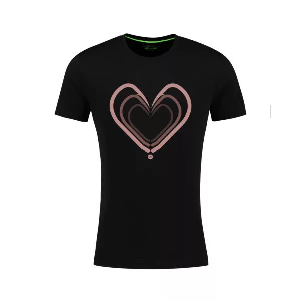Korda Black Womens Love T-Shirt Dámské Rybářské Tričko XS