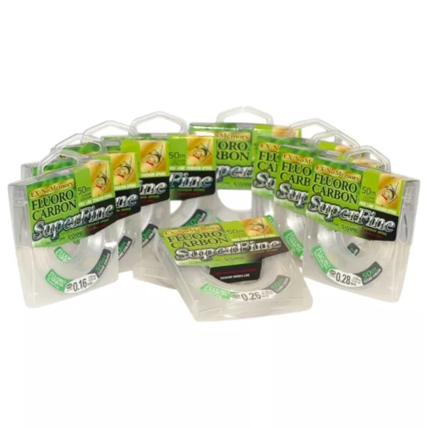 Sasame Fluoro Carbon Superfine Křišťálově čistý 0,28mm 50m Fluorocarbon Návazec