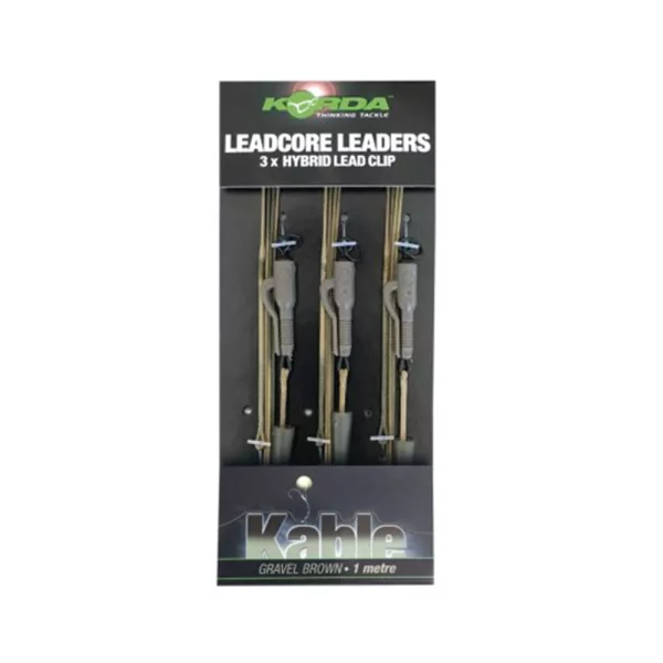 Korda Leadcore Hybrid Lead Clip Gravel Předvázaná Kaprová Montáž 3ks