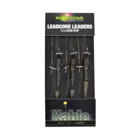   Korda Leadcore Hybrid Lead Clip Weed/Silt Předvázaná Kaprová Montáž 3ks