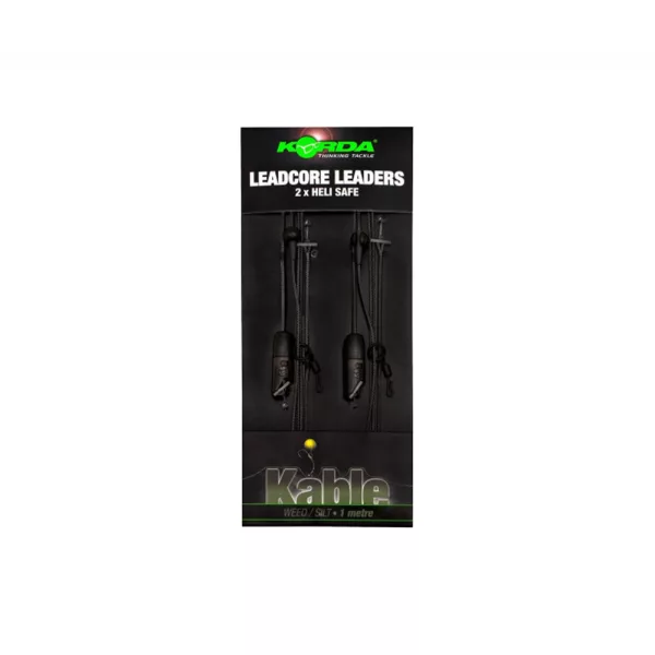 Korda Leadcore Heli Safe Weed 1,00m Předvázaná Leadcore Montáž 2ks