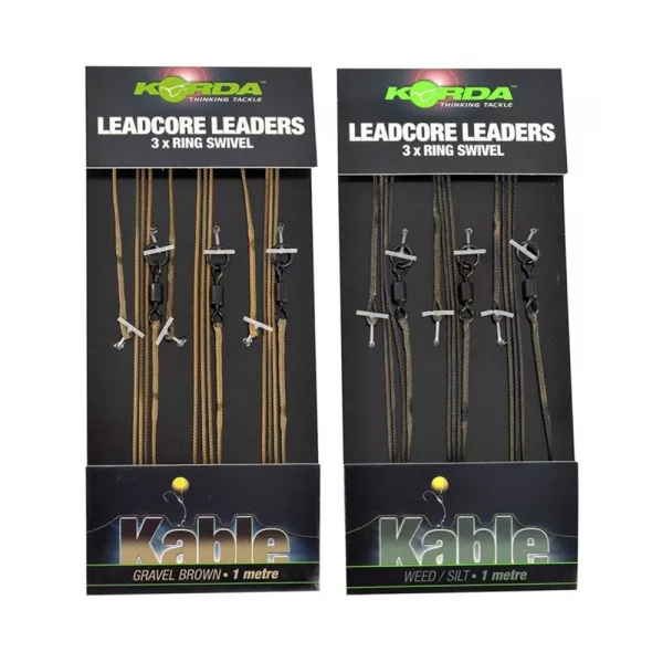 Korda Leadcore Ring Swivel Weed/Silt Předvázaná Kaprová Montáž 3ks