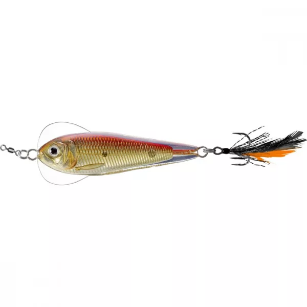 Livetarget Flutter Shad Jigging Spoon Zlatá/Červená 14gr 5,5cm Vibrační třpytka
