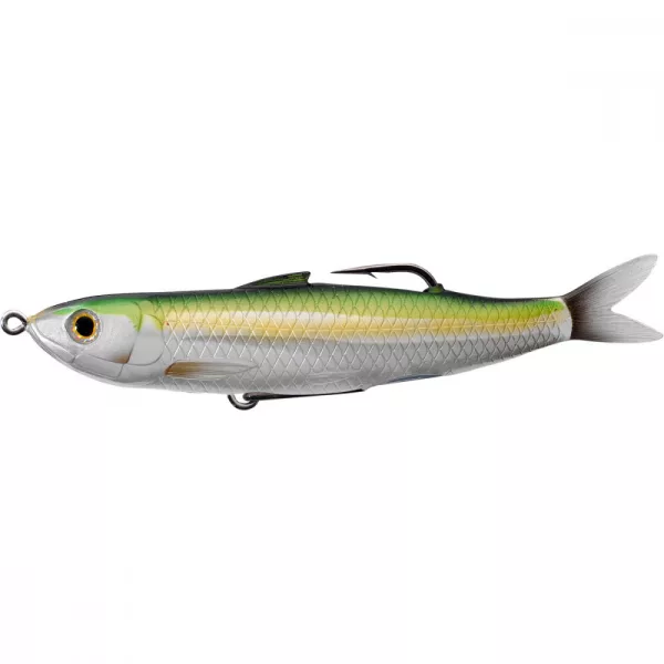 Livetarget Shiner Walking Bait Metallic Lemon Lime 11,5cm 14gr Gumová nástraha