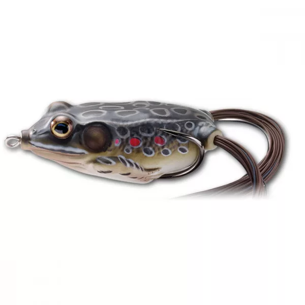 Livetarget Chodící nástraha žába Hnědá/Černá 5,5cm 18gr Žabí nástraha