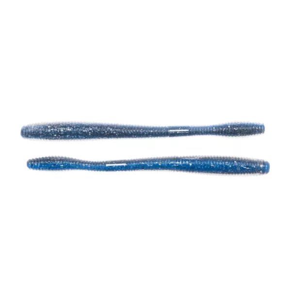 Livetarget Straight Tail Worm Silver-Blue 11,4cm Imitace červa 10ks
