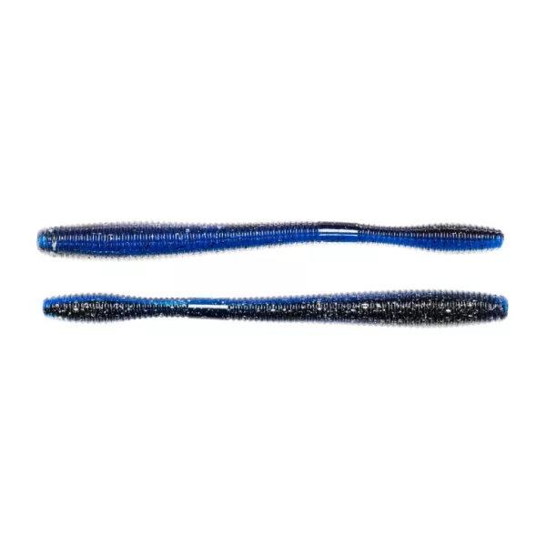Livetarget Červ s rovným ocasem Modro-černý 11,4cm Imitace červa 10ks
