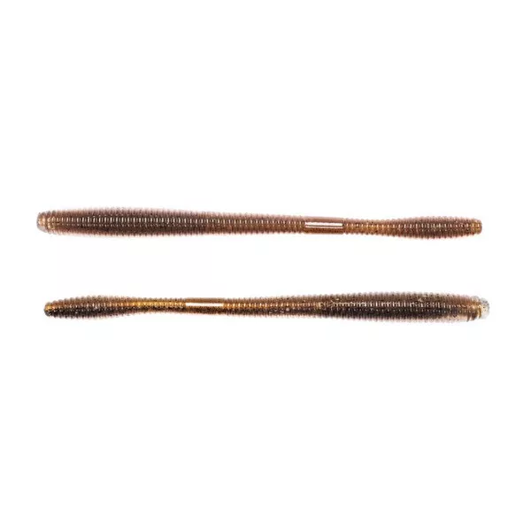 Livetarget Straight Tail Worm Brown-Black 11,4cm Imitace Červa 4ks