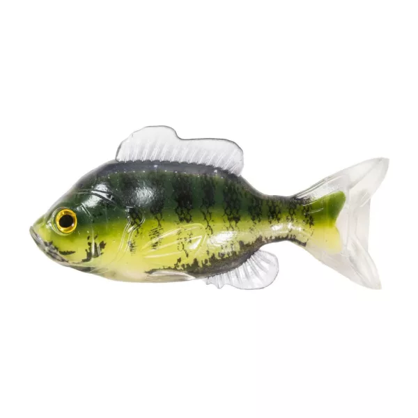 Livetarget Sunfish Unrigged Green-Cream 8,5cm Gumová slunečnice 4ks
