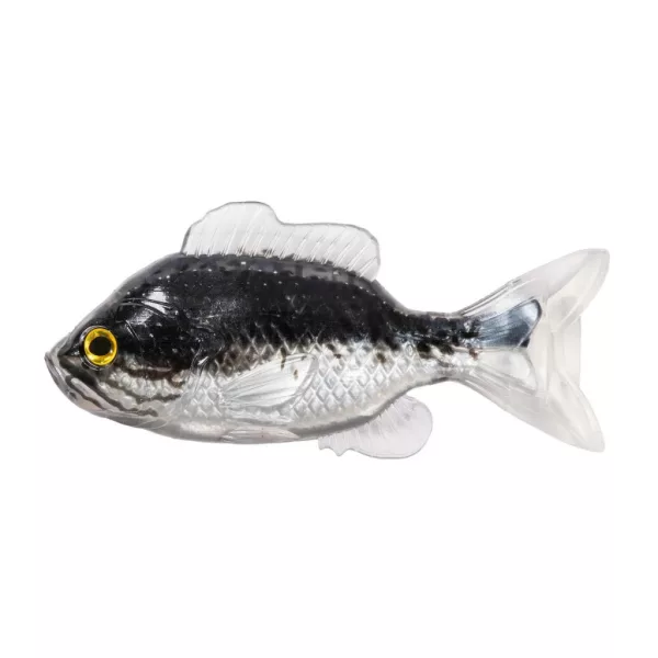 Livetarget Sunfish Unrigged Black-Silver 8,5cm Gumová slunečnice 4ks